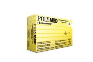 Sempermed - From: PM101 To: PM105  Polymed    USA Exam Glove, Natural Rubber Latex, Powder Free (PF), Beaded Cuff, Ambidextrous