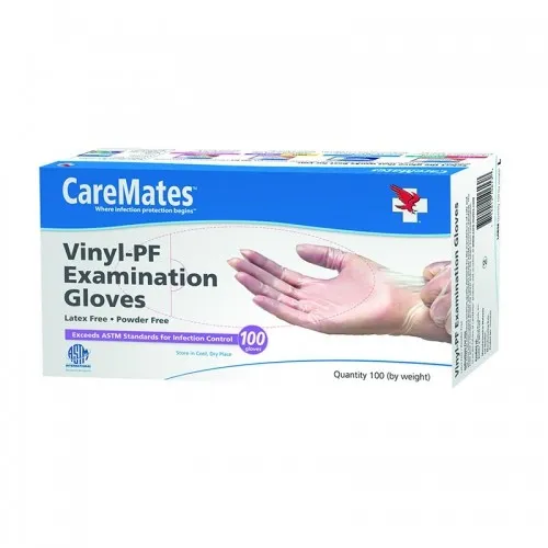 CareMates - Shepard Medical - 10412010 - Powder-Free Vinyl Exam Gloves