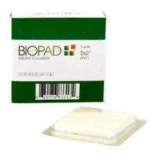 Skinsafe - B220302 - Biopad Collagen Dressing 2" x 2", Sterile, latex-free