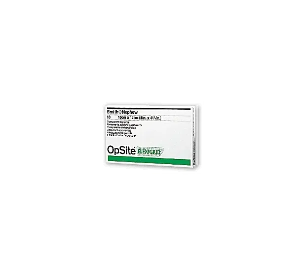 Smith & Nephew - OpSite Flexigrid - 66024629 -  Transparent Film Dressing  4 X 4 3/4 Inch 2 Tab Delivery Rectangle Sterile