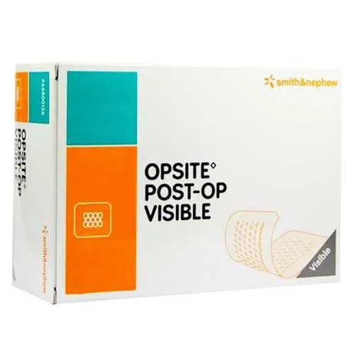 Smith & Nephew - OpSite Post-Op Visible - 66800141 - OpSite Post Op Visible Foam Dressing OpSite Post Op Visible 4 X 13 3/4 Inch With Border Waterproof Film Backing Adhesive Rectangle Sterile