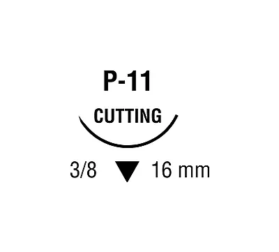 Medtronic / Covidien - SN5668 - Suture, Premium Reverse Cutting, Needle P-11, 3/8 Circle