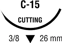 Covidien - SN764G - Suture, Reverse Cutting, Needle C-15, 3/8 Circle