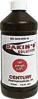 Century Pharmaceuticals - 0436067216 - Dakin's Solution Quarter Strength 125%