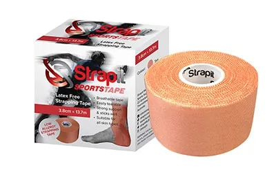 Fabrication Enterprises - Sombra - From: 24-0235-1 To: 24-0235-12 - Strapit Latex Free Sports Strapping Tape Single Retail Packs