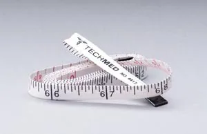 Tech-Med Services - 4417 - Tape Measure, Linen-Like Fiberglass, English Scale & Metric Scale on Reverse Side