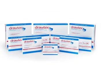 Urgo Medical - 00301 - Drawtex Hydroconductive Dressing with Levafiber 3" x 3"