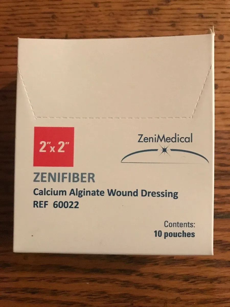 Focus Health Group - 60088 - ZeniFiber Calcium Alginate Wound Dressing, 8" x 8".