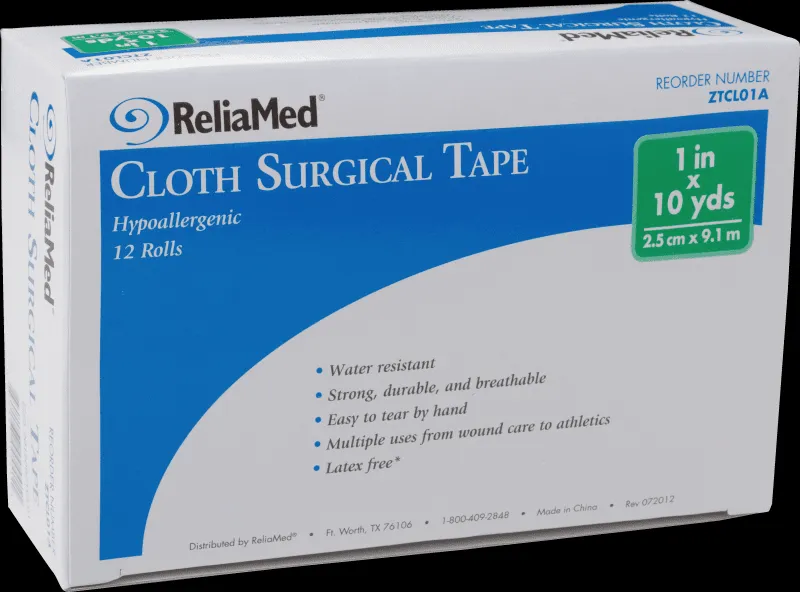 Reliamed - CL01A - Reliamed Tape, Silk Cloth, Roll